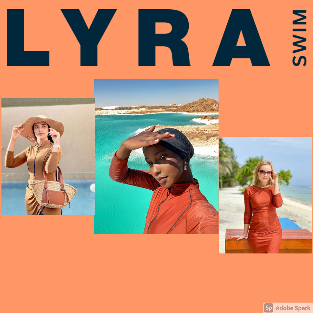 LYRA’s UPF 50+ UV Protection Modest Swimwear